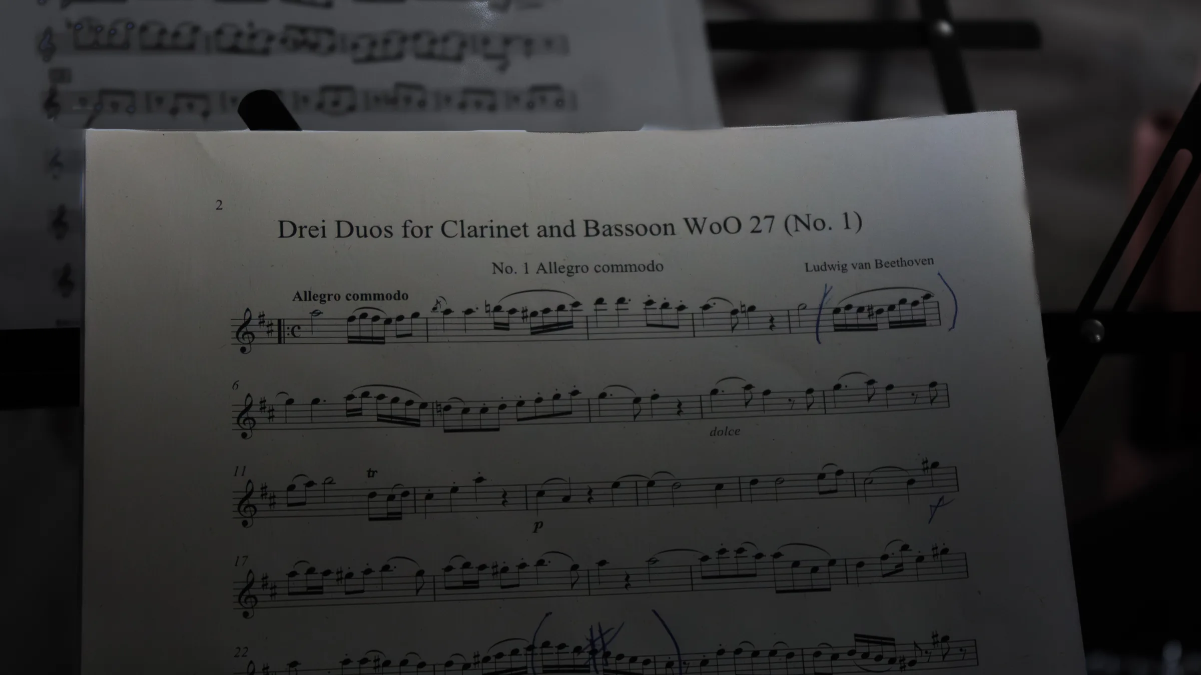 Partitura Dueto