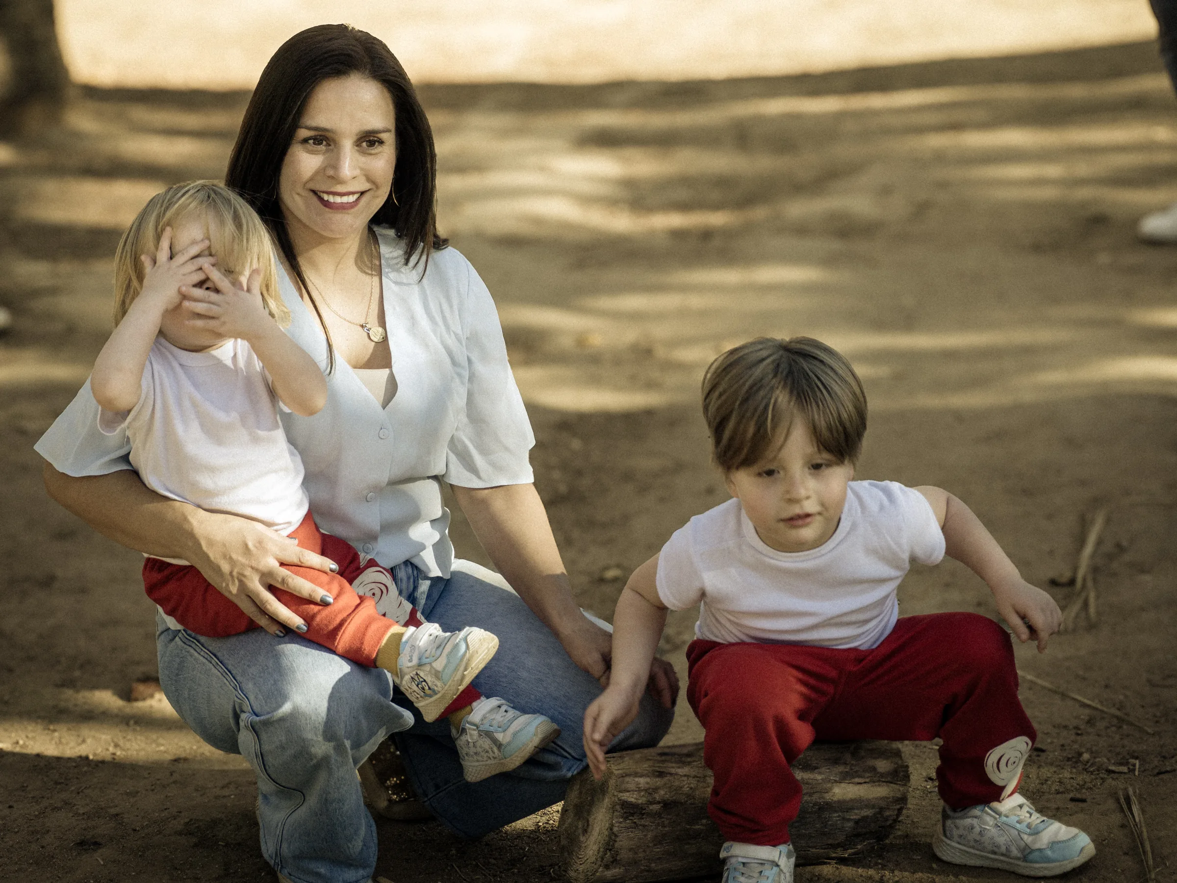 Mamá con los pequeños