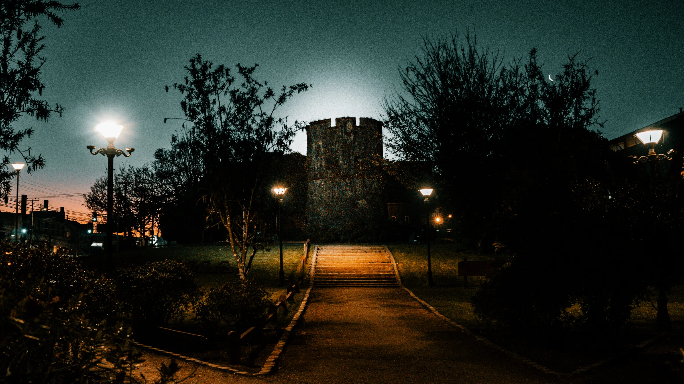 Paseo nocturno en Valdivia