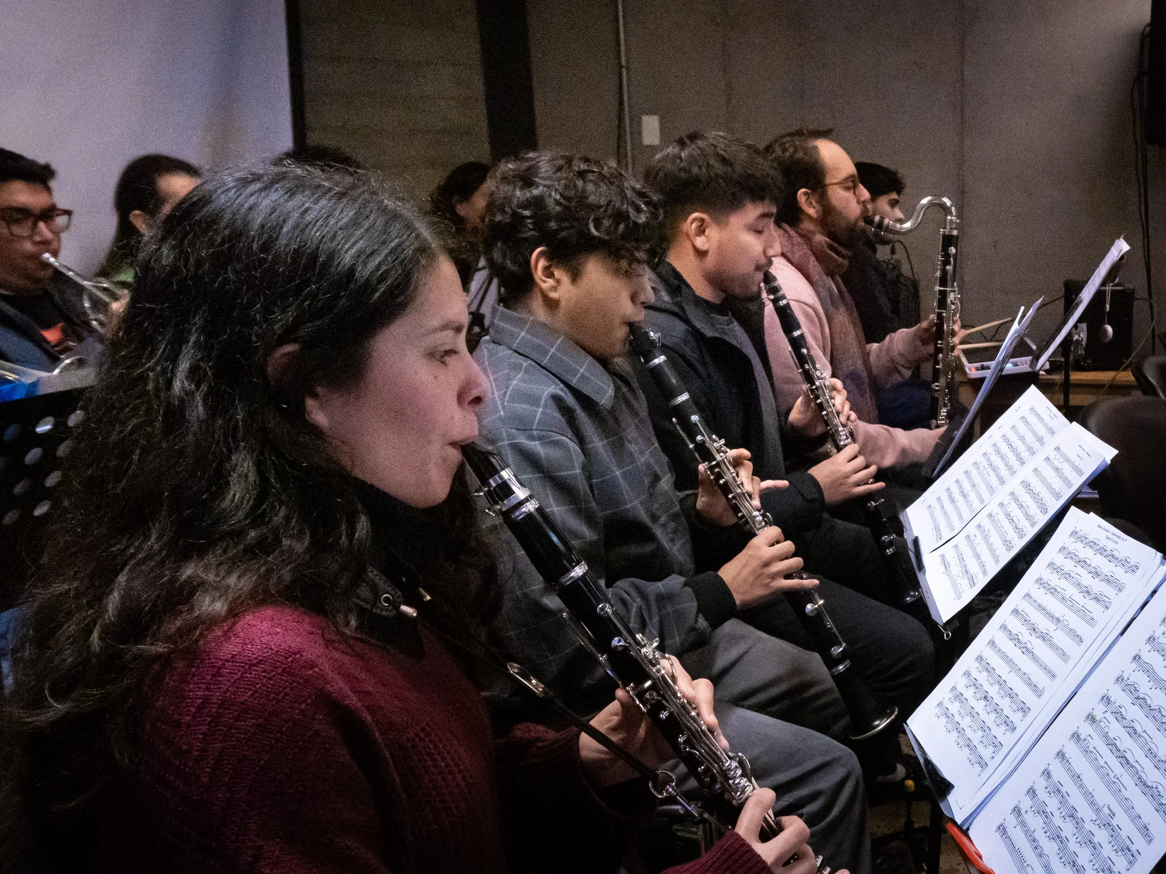 Clarinetes en formación