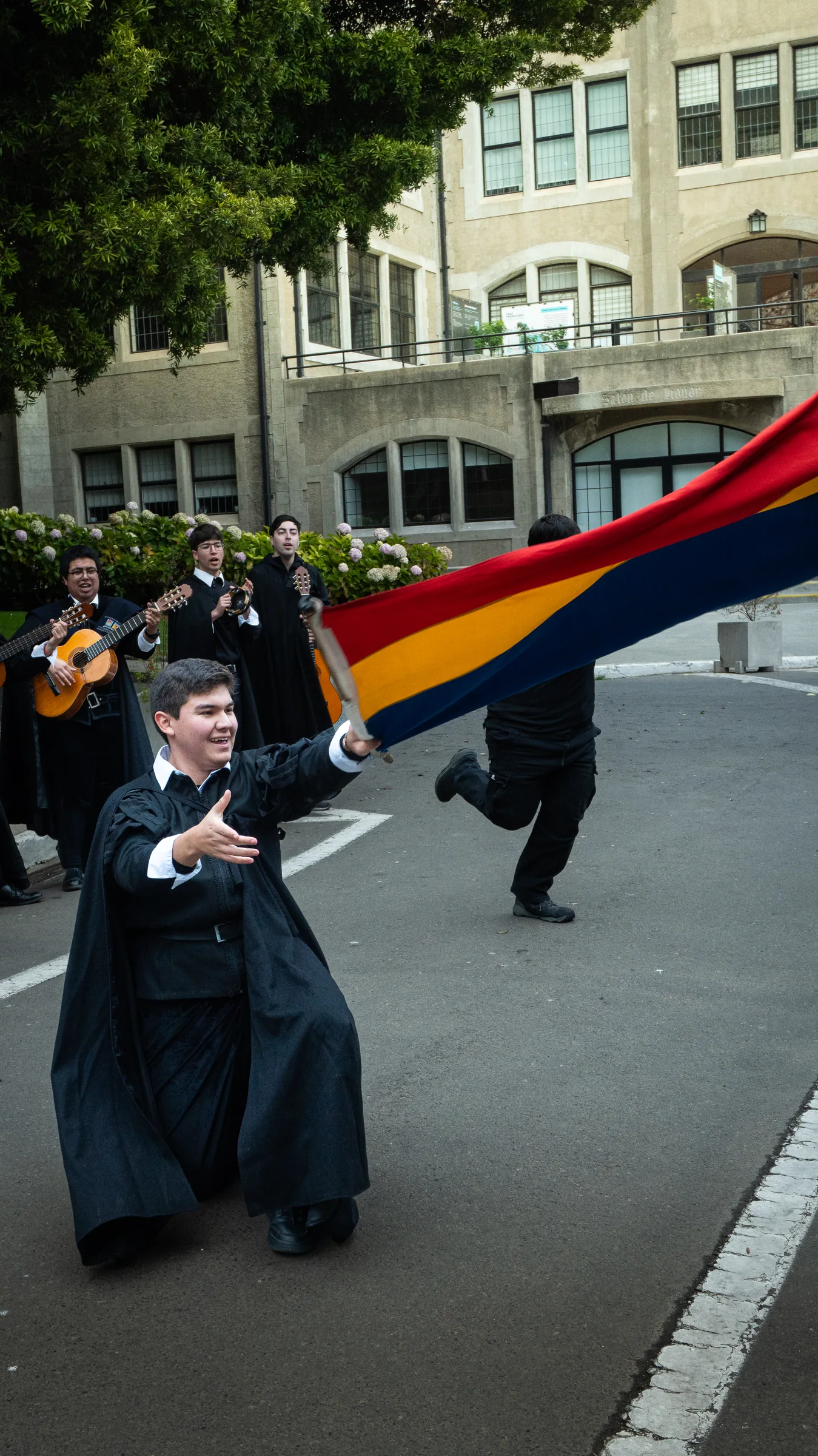 Bandera en movimiento